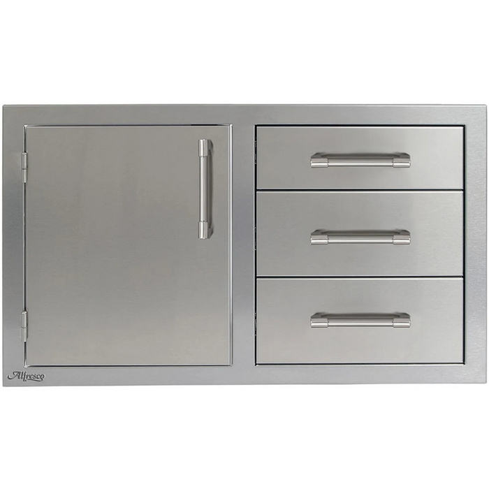 Alfresco 32" Combo Door Plus Drawers, AXEDDCL
