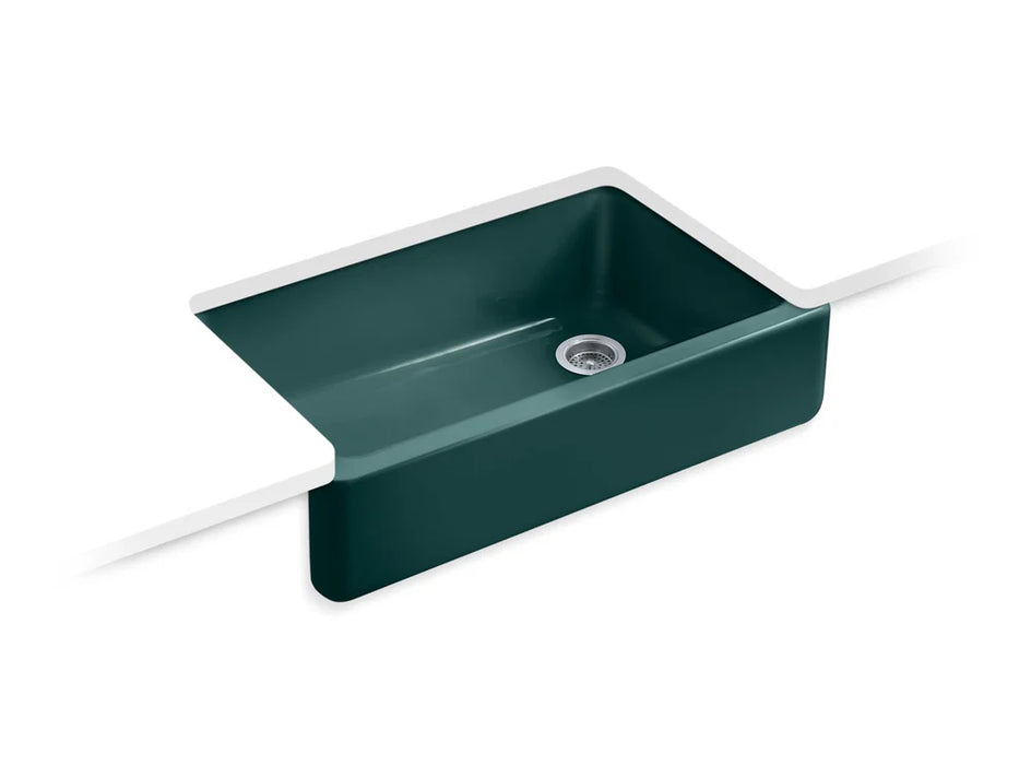KOHLER Whitehaven 35-3/4" undermount single-bowl farmhouse kitchen sink K-6489