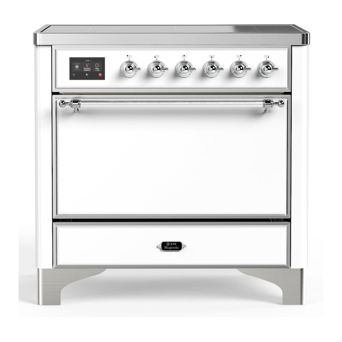 ILVE 36"Majestic III Induction Range, UMIB36QNR3 — UMIB36QNR3AWB