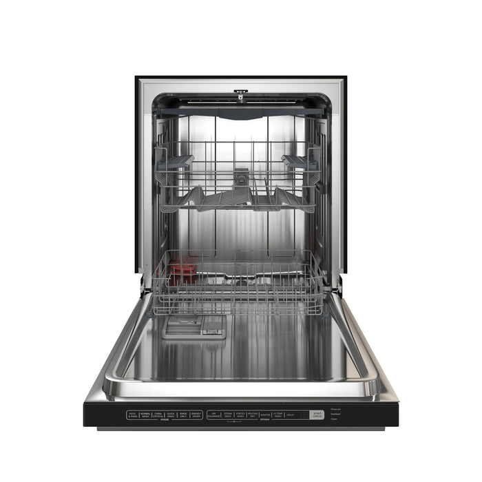 Forno Espresso 24" Built-In Dishwasher, Black, Antique Brass, FDWBI8067-24BLK