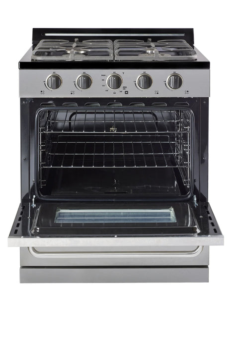 UNIQUE Classic 30" Stainless Steel Off Grid Propane Range, UGP-30G OF2 SS