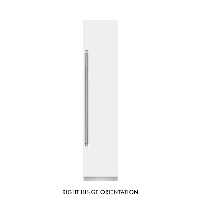 ZLINE 18" Right Hinge Column Freezer White Matte Stainless Steel, Graphite Gray Interior RCFVR-WM-18