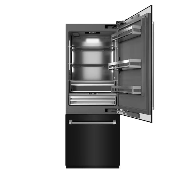 ZLINE 30" Wide Built-In Bottom-Freezer Refrigerator, Ice Maker GRBIVL-BS30-KST