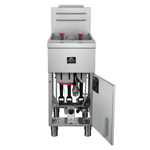 Forno Commerciale Propane Gas Deep Fryer FCMGF0016 - Angle View