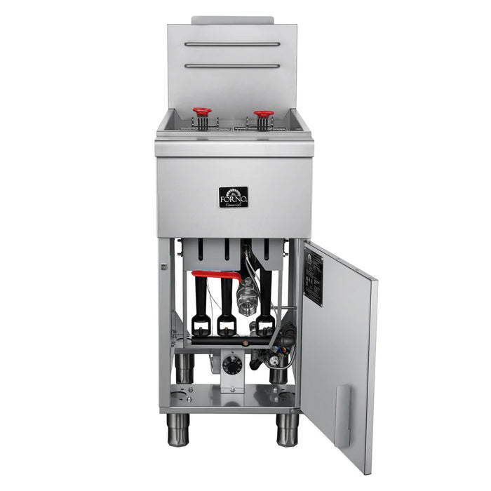 Forno Commerciale Propane Gas Deep Fryer FCMGF0016 - Angle View