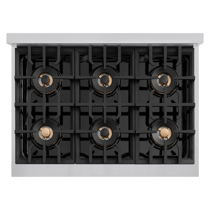 ZLINE 36" Paramount Classic Gas Rangetop DuoPro™ Cooktop PCRTZ-36-MB