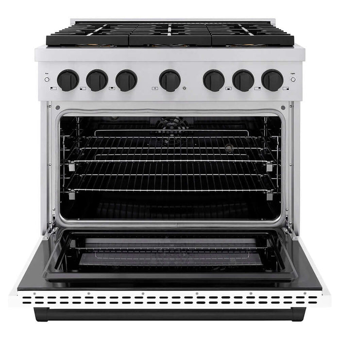 ZLINE 36" Paramount Gas Range DuoPro™ Cooktop, Convection Gas Oven PSGRZ-WM-36-MB