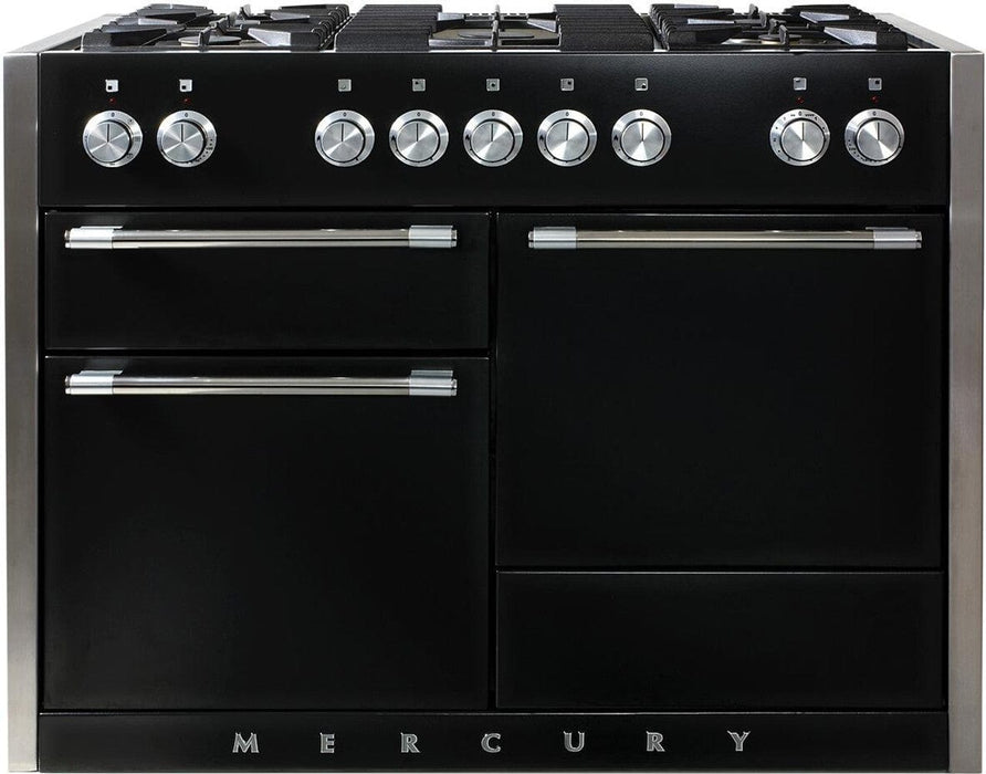 AGA Mercury 48" Dual Fuel 3 Oven Range - Gloss Black AMC48DFBLK