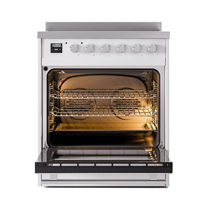 ILVE 30"Professional Plus Induction Range, White UPI304QMPWH