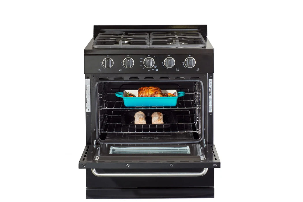 UNIQUE 30" Classic Retro Offgrid Range, Large Power burner, UGP-30G OF1 B