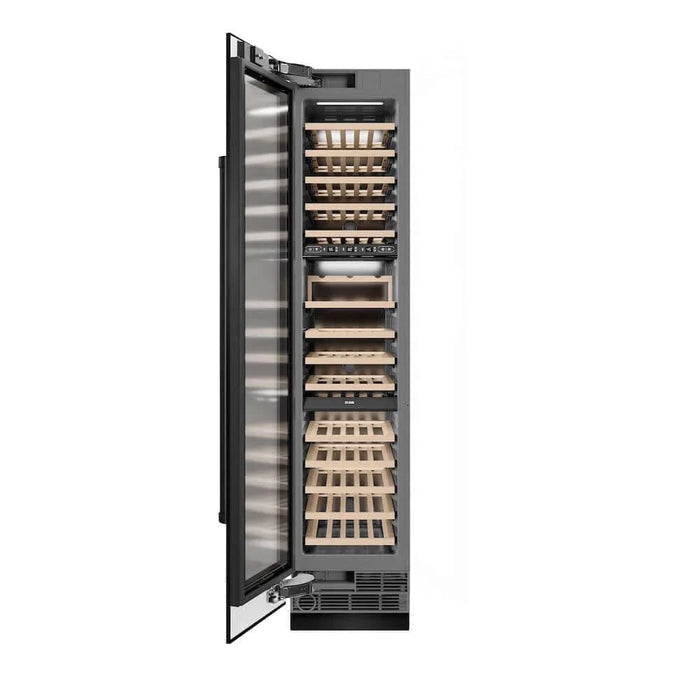 ZLINE 18"Triple Zone 68 Bottle Left Hinge Column Wine Cooler, Black Stainless Steel RCWVL-BS-18