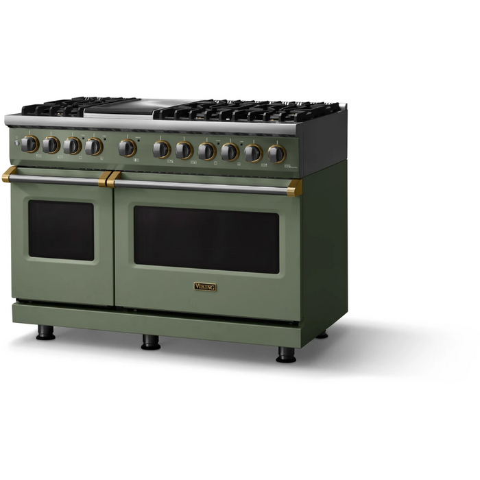VIKING 48" Freestanding Dual Fuel Range, VDR54846GEUBB