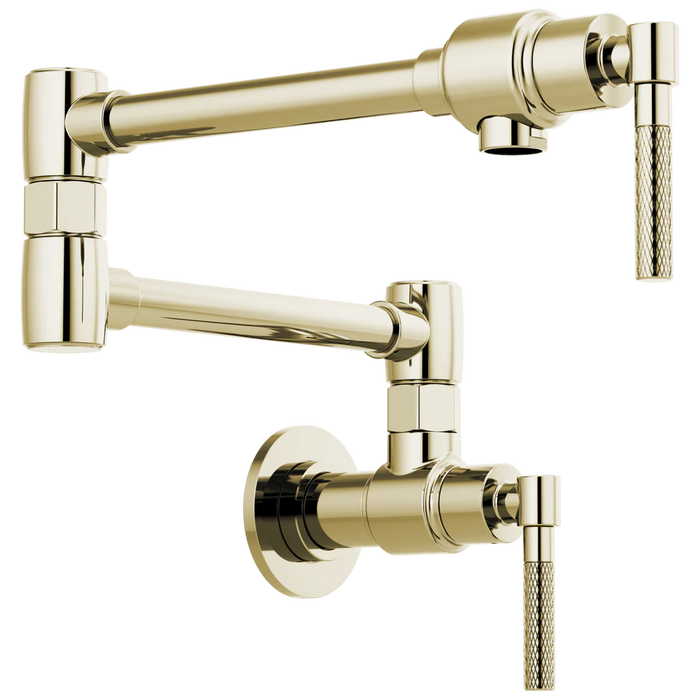 Brizo Litze Wall Mount Pot Filler with Knurled Handle Kit 62843LF