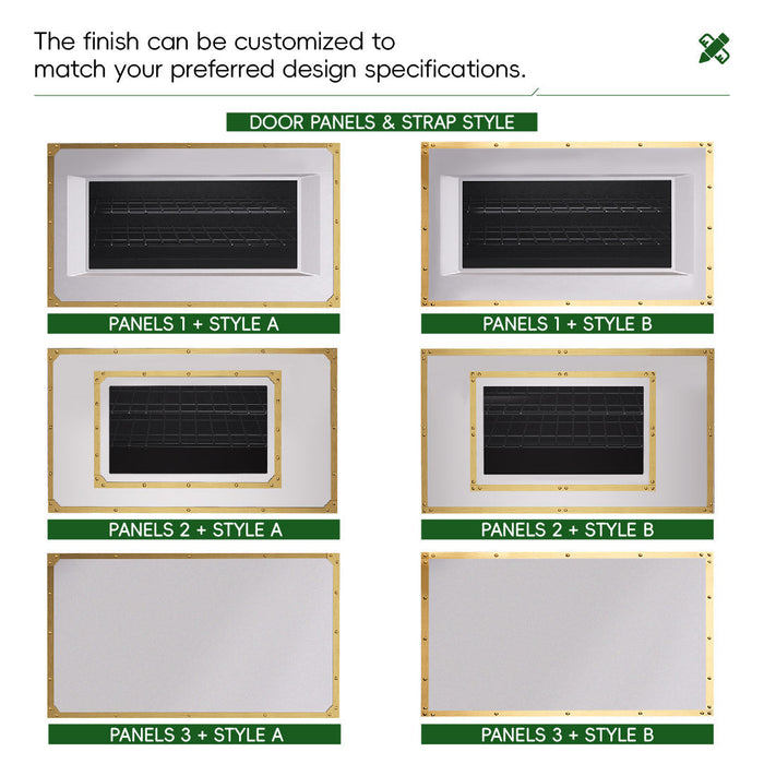 48“ Freestanding Custom Gas Range with 8 Sealed Burners Cooktop, Rapid Convection Oven, Natural Gas/LP Convertible - AK-G48N05A-1