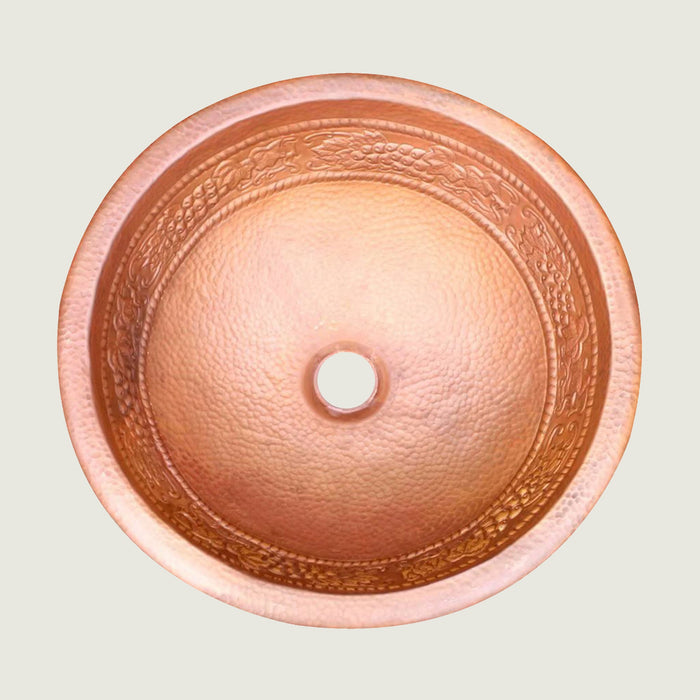Nauxus Custom Handmade Copper Undermount Bar Sink RCB07-NX