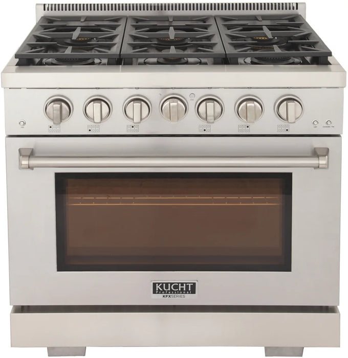 Kucht 36" Freestanding Professional Gas Range KFX3600X-S