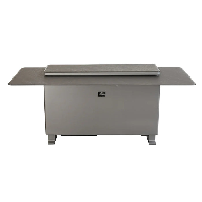 Elevato Smart Bar Table, Sandstone Black, fridge, freezer, Bluetooth control - Angle View