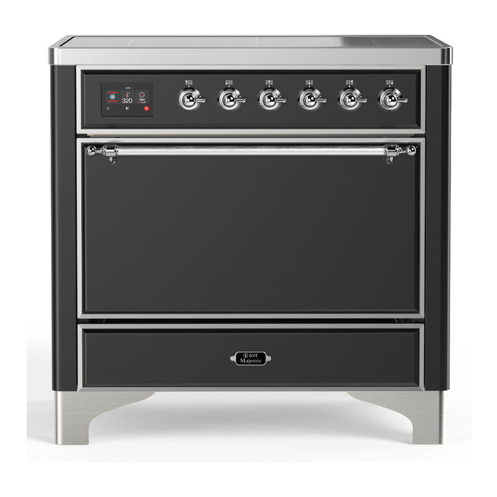 ILVE 36"Majestic III Induction Range, UMIB36QNR3 — UMIB36QNR3AWB