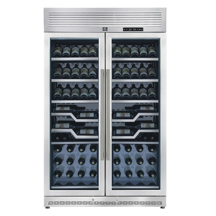 FORNO Abruzzo 48" 102 Bottle Dual Zone Wine Cooler FWCDR6611-48S