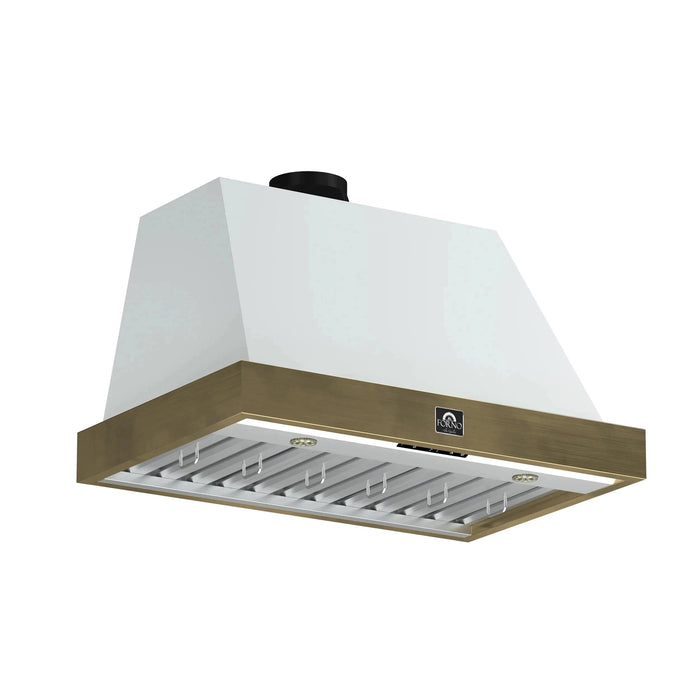 FORNO Vittorio 36" Wall Mount Range Hood FRHWM5078-36WHT