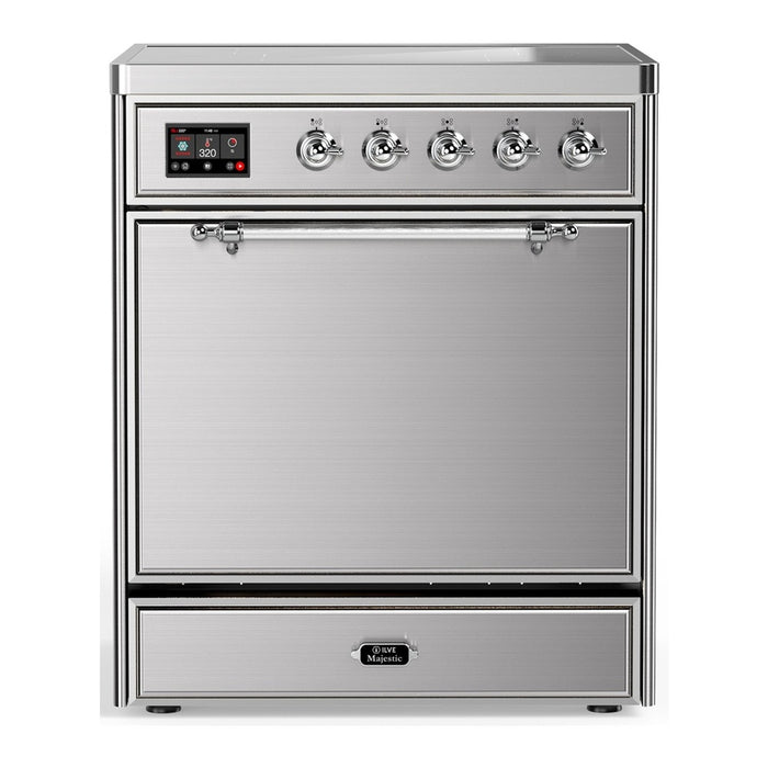 ILVE 30"Majestic III Induction Range, UMIB30QNR3 — UMIB30QNR3AWB