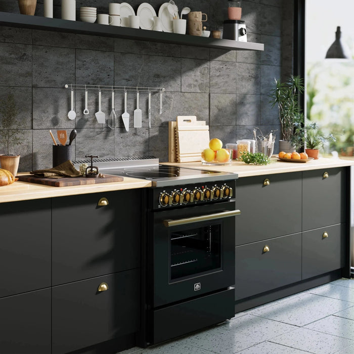 FORNO Paolo 30" Electric Range FFSEL6011-30BLK