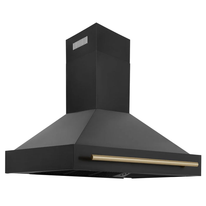 ZLINE 48" Autograph Black Stainless Wall Range Hood, BS655Z-48-CB