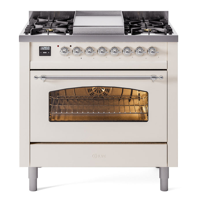 ILVE Nostalgie II 36" Dual Fuel Natural Gas Range, UP36FNMP