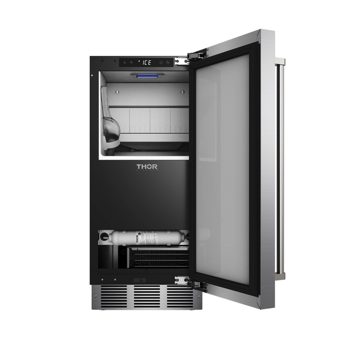 THOR Kitchen 15" Gourmet Ice Maker - Angle View