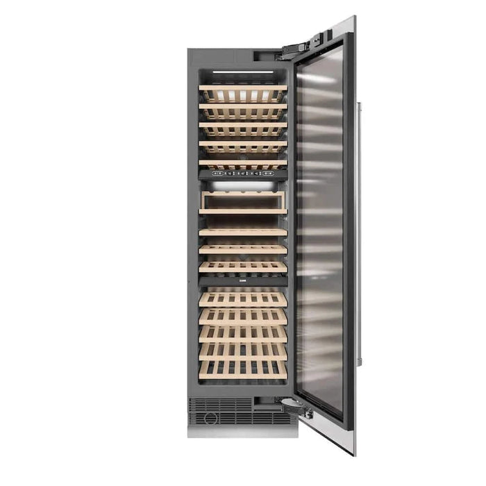 ZLINE 24"Triple Zone 100 Bottle Column Wine Cooler, Stainless Steel RCWV-304-24