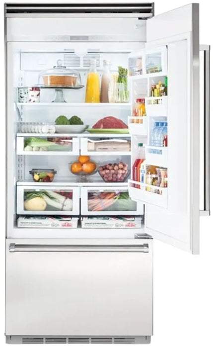 Viking® 5 Series 36" Custom Panel Built In Counter Depth Bottom Freezer Refrigerator FDBB5364R