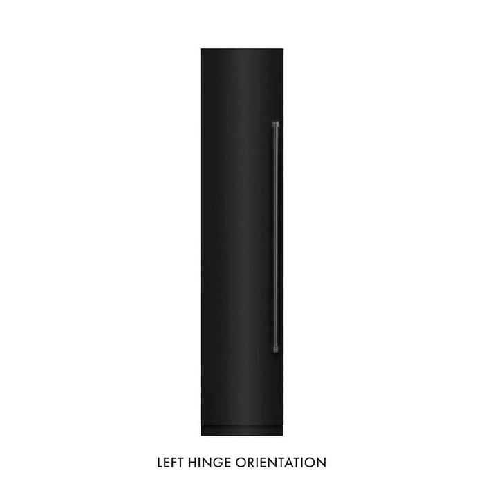 ZLINE 18" Left Hinge Column Freezer Black Stainless Steel, Graphite Gray Interior RCFVL-BS-18
