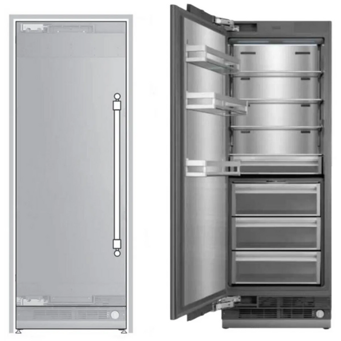 ILVE 30" Freezer Column, Panel Ready UFFC30SINPRY
