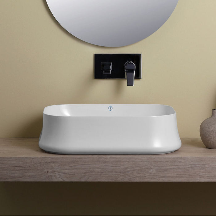 Whitehaus 24" Britannia Rectangular Above Mount Basin B-SH08