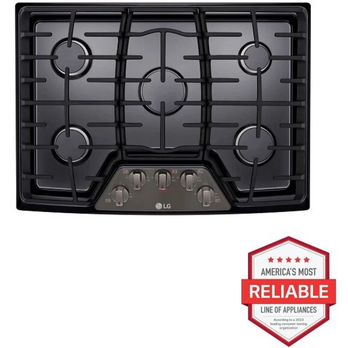 LG 30" Gas Cooktop, LCG3011BD