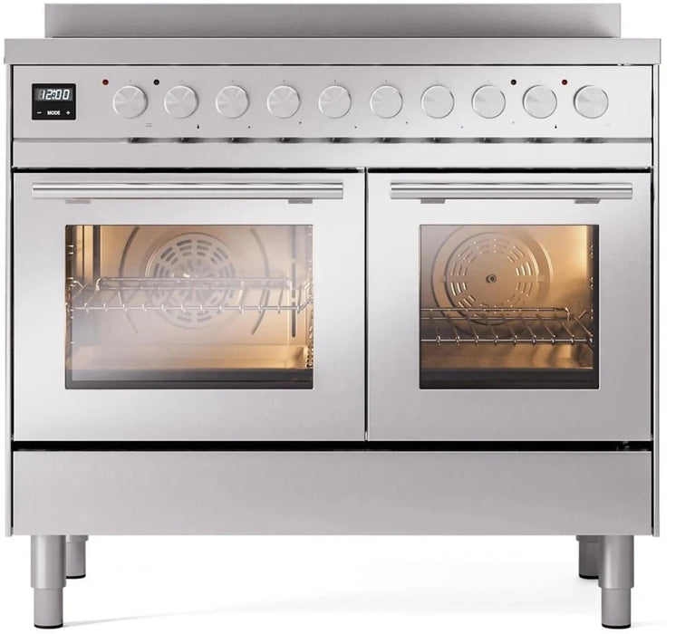 ILVE 40"Professional Plus Induction Range, Stainless Steel UPDI406WMPSS