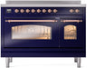 ILVE Nostalgie II 48 " Electric Range, Blue, Copper Trim UPI486NMPMBP ILVE