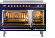 ILVE Nostalgie II 48 " Electric Range, Blue, Copper Trim UPI486NMPMBP ILVE