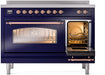 ILVE Nostalgie II 48 " Electric Range, Blue, Copper Trim UPI486NMPMBP ILVE