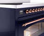 ILVE Nostalgie II 48 " Electric Range, Blue, Copper Trim UPI486NMPMBP ILVE