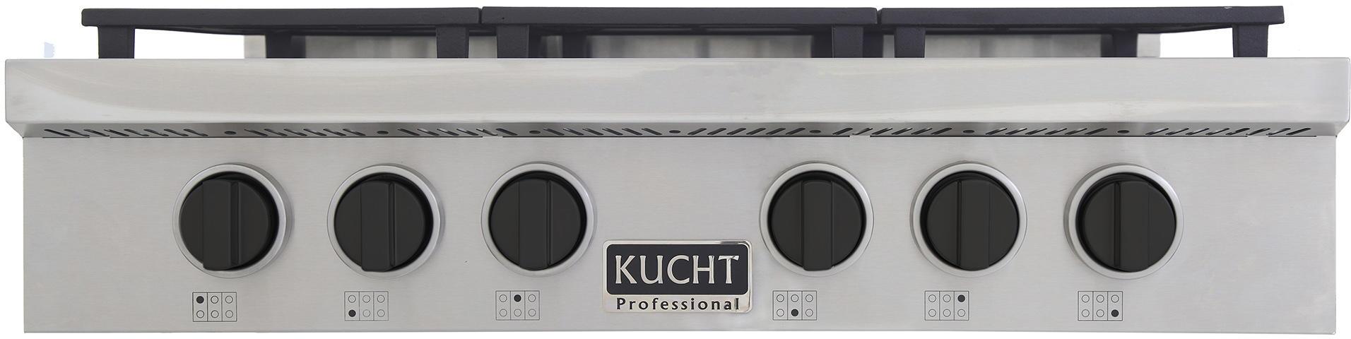 KUCHT 36 Inch Gas Sealed Burner Rangetop-KFX369T-K