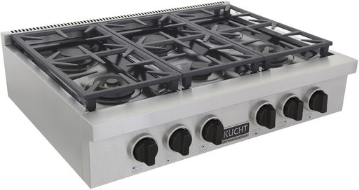 Kucht 36" Stainless Propane Cooktop-KFX369T/LP-K Kucht