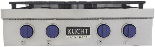 Kucht 30" 4 Burners Stainless Propane Cooktop KFX309T/LP-B - Farmhouse Kitchen and Bath