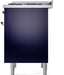 ILVE Nostalgie II 36" Dual Fuel Liquid Propane Range, Blue, Brass Trim UP36FNMPMBGLP ILVE