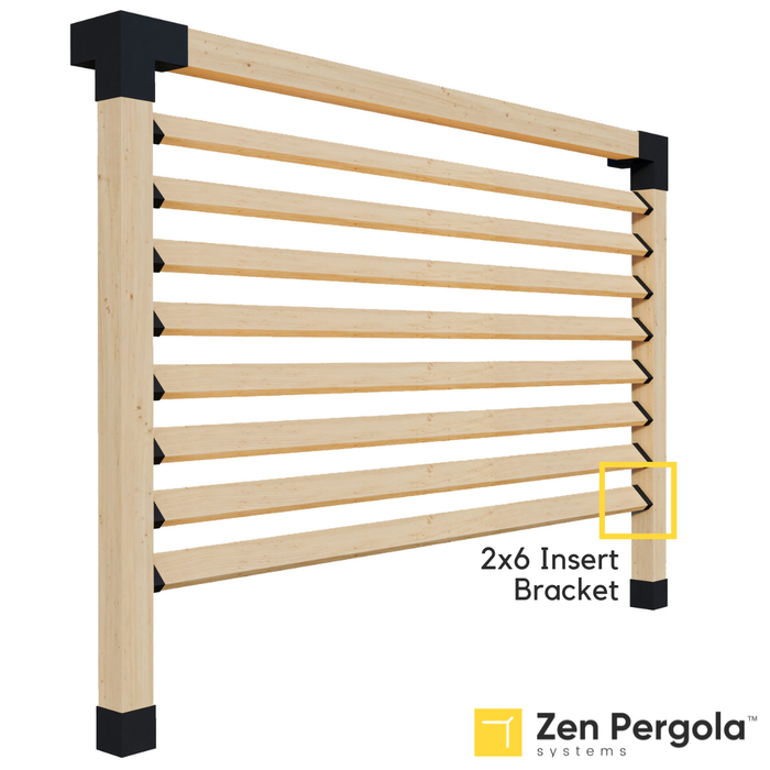 Pergola Insert Bracket (for 2x6 Wood Slats)