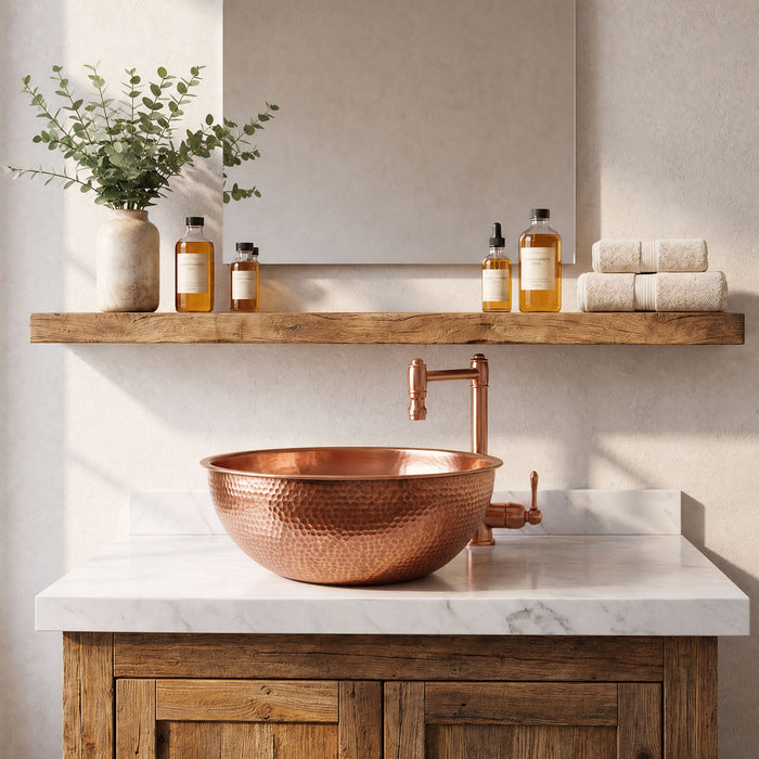 Nauxus Custom Handmade Copper Handmade Sink RCB01-NX