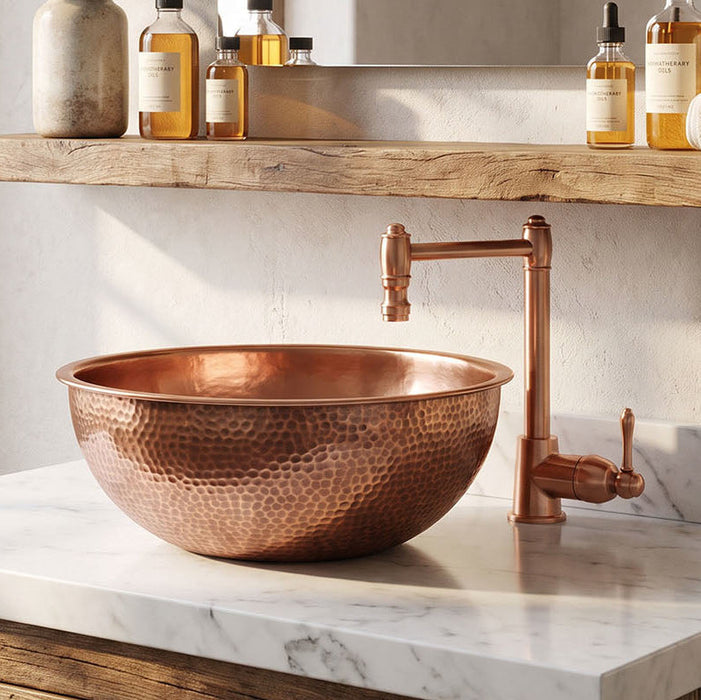 Nauxus Custom Handmade Copper Handmade Sink RCB01-NX