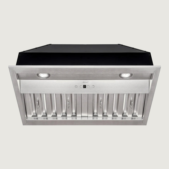 Nauxus 30" Range Hood Insert, Stainless Steel Kitchen Vent Hood with Dimmable LED Lights, 600CFM , NX-E90-30