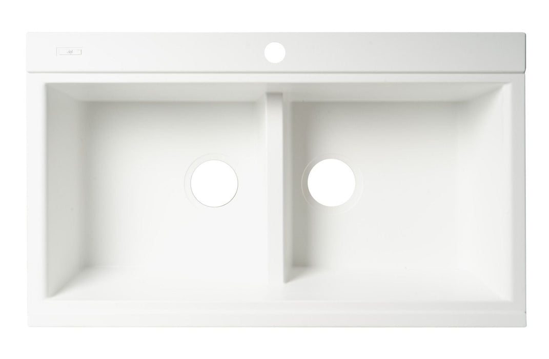 ALFI brand 34" Granite Composite Workstation Step Sink, Accessories AB3418DBDI