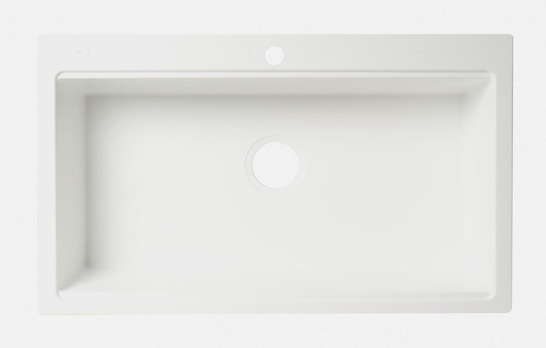 ALFI brand  34" Granite Composite Workstation Step Rim Sink, Accessories AB3418SBDI